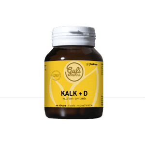Guli Miðinn Kalk+D 60stk