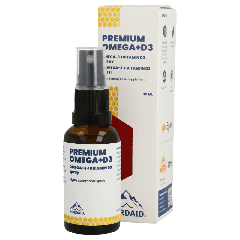 Nordaid Omega + D3 munnúði 40 dagskammtar