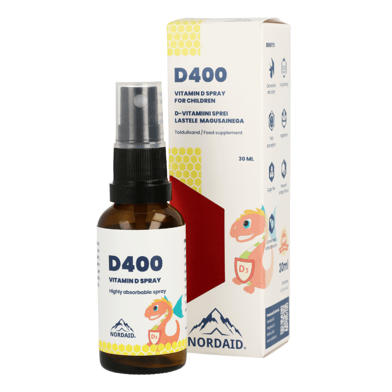 Nordaid D3 Spray 400iu fyrir börn 30ml