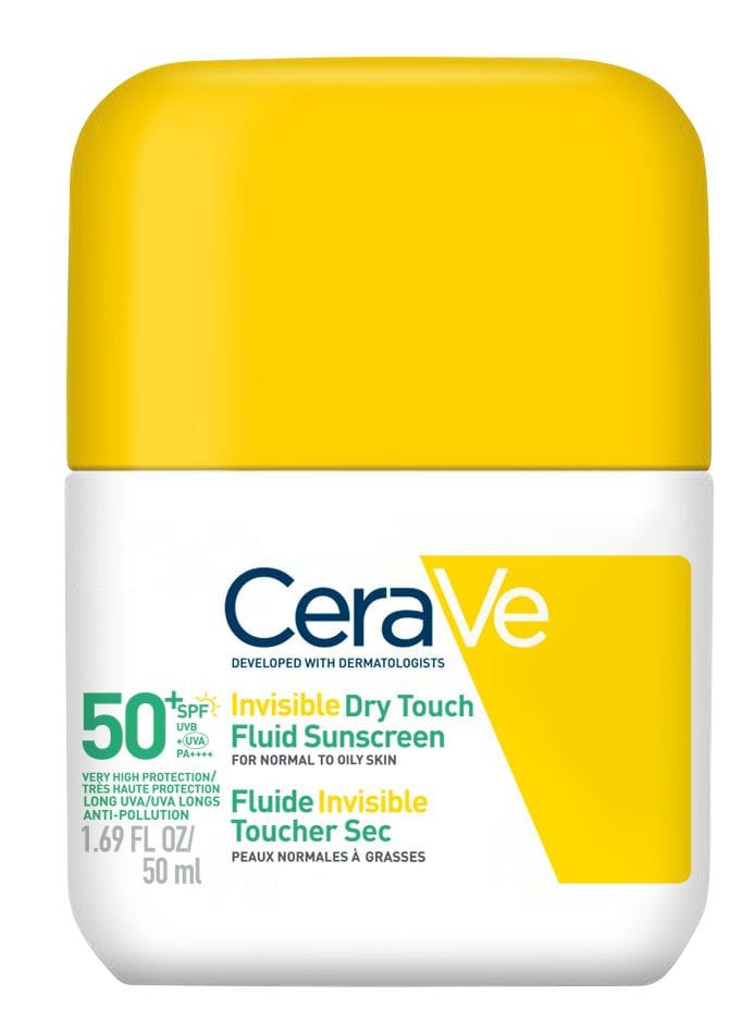 CeraVe Invisible Dry Touch Fluid Sunscreen SPF50+
