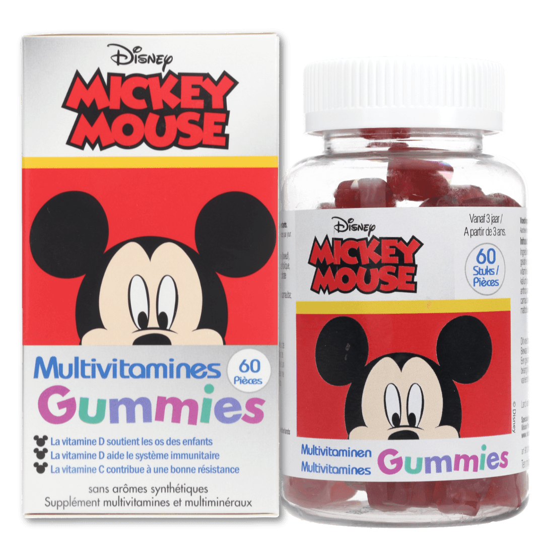 Disney Mickey Mouse Fjölvítamín hlaup 60stk